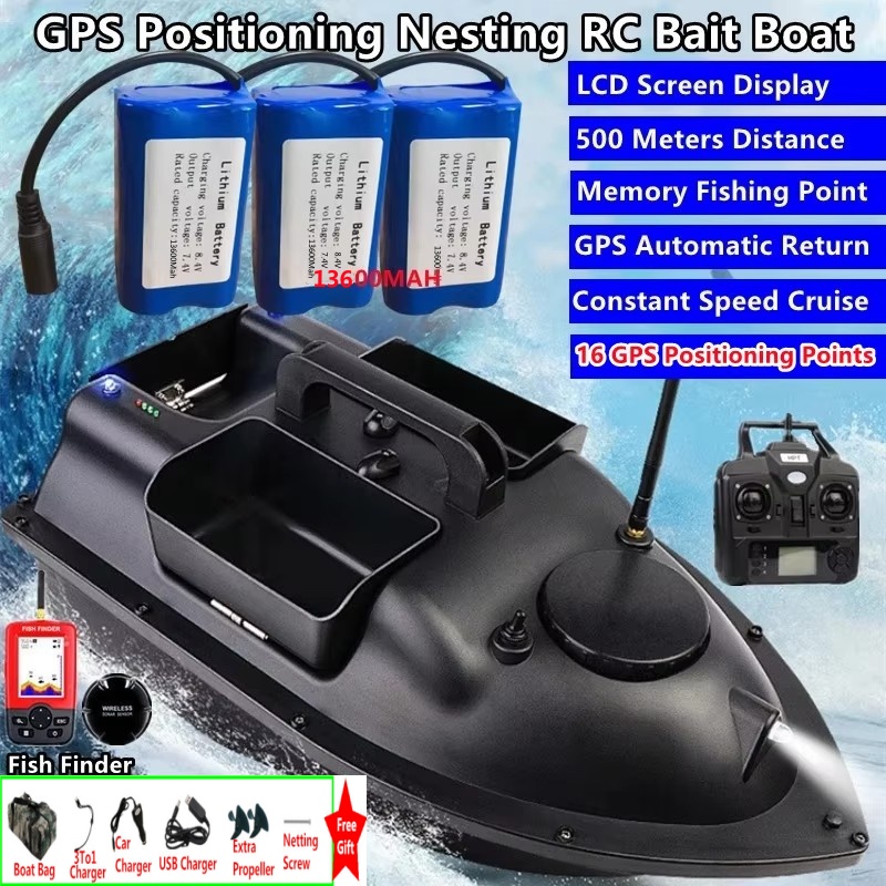 Fish Finder Cable - เรือตกปลา Sonar Finder 16 GPS พร้อมระบบกลับอัตโนมัติ