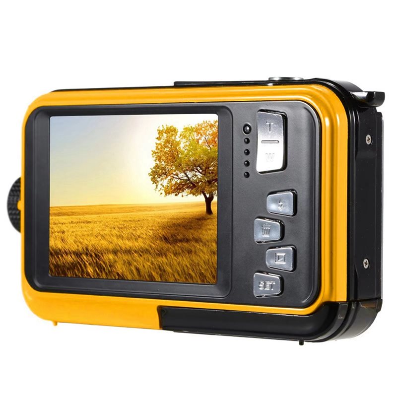 Underwater Camera - B50B-Self-Timer กล้องใต้น้ำ 16X หน้าจอคู่กันน้ำ HD 48MP