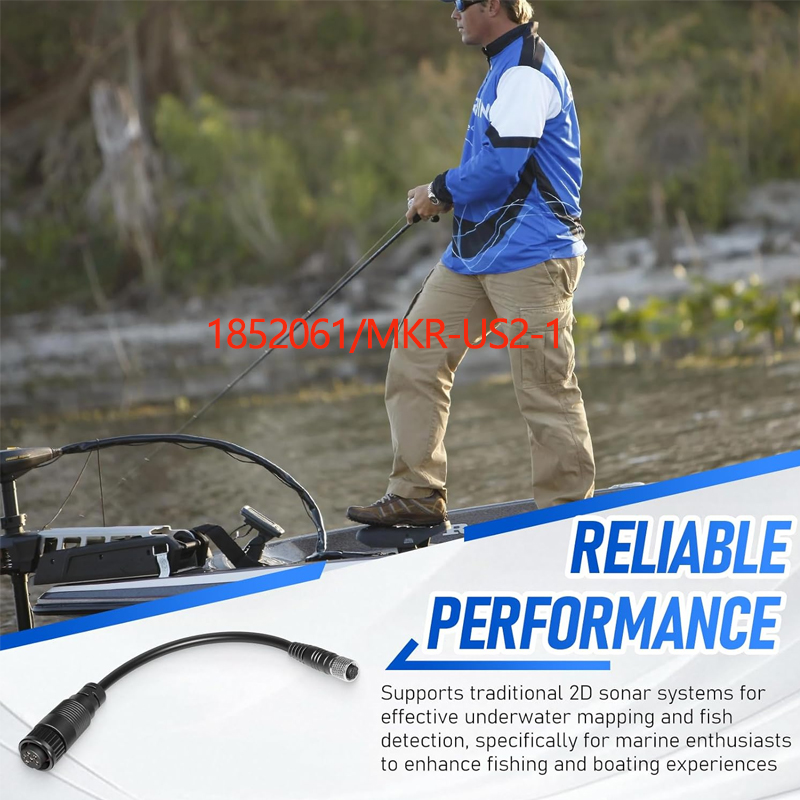 Fish Finder Cable - ใช้งานร่วมกับเครื่องหาปลา Garmin และอุปกรณ์ GPSMAP, สายอะแดปเตอร์ MKR-US2-1