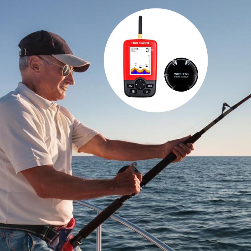 เครื่องหาปลาแบบพกพาพร้อมเซ็นเซ - Fishing Depth Finder บทวิจารณ์และราคา