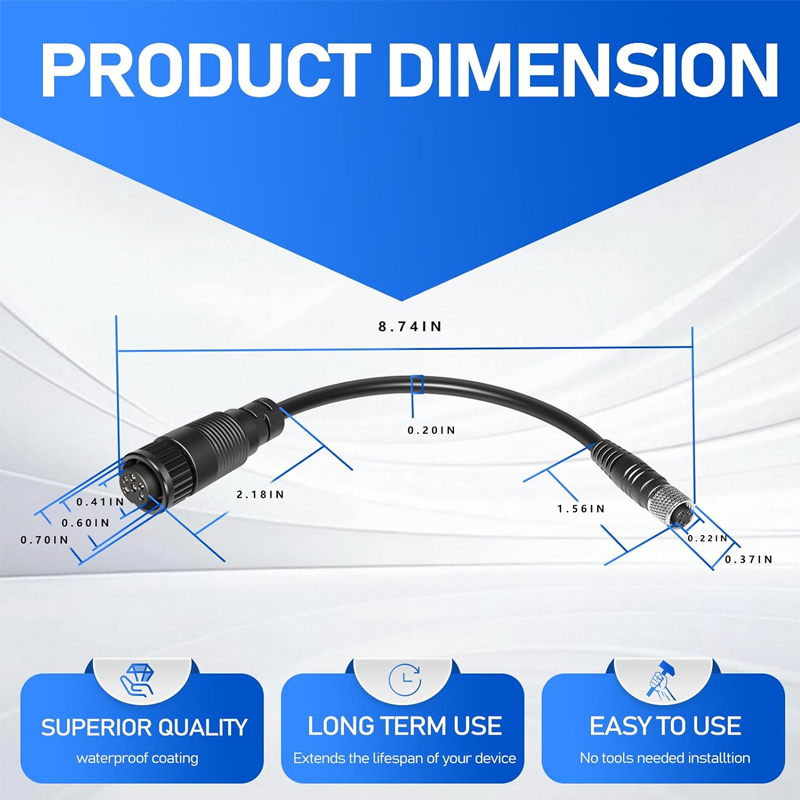 ใช้งานร่วมกับเครื่องหาปลา Garm - Fish Finder Cable บทวิจารณ์และราคา