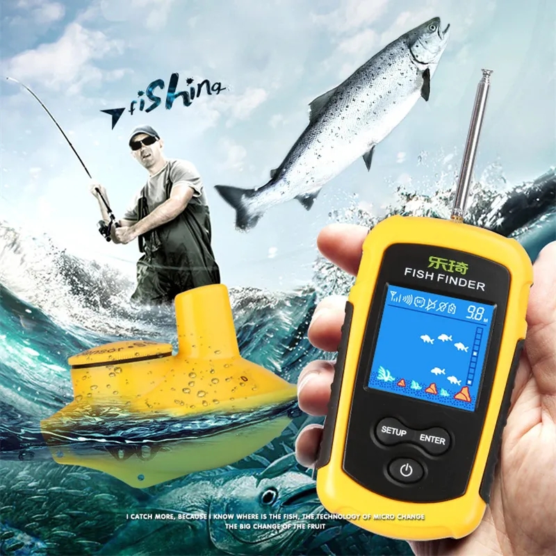เครื่องตรวจจับการตกปลาโซนาร์ไร - Fishing Depth Finder บทวิจารณ์และราคา